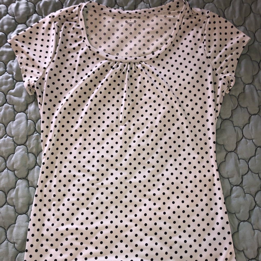 ✌️Last $$💧Short Sleeve Polka Dot Blouse